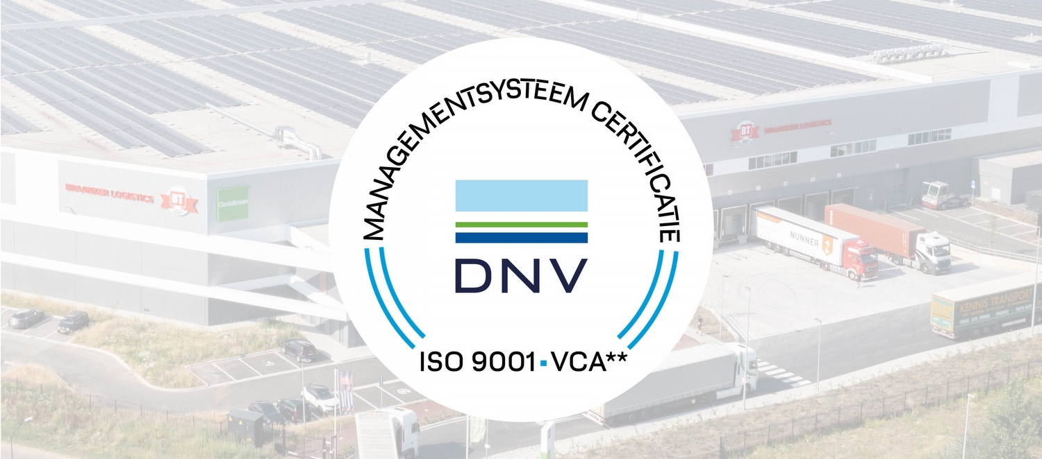 Braanker Logistics passes ISO 9001 and VCA* recertification audit with flying colours