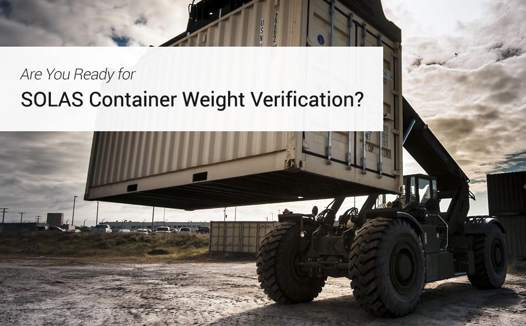 Sea containers must be weighed as of July 2016!